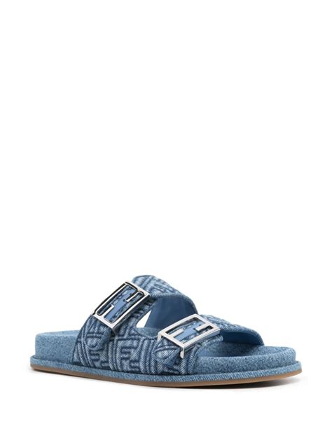 sandalen fendi|fendi denim sandals.